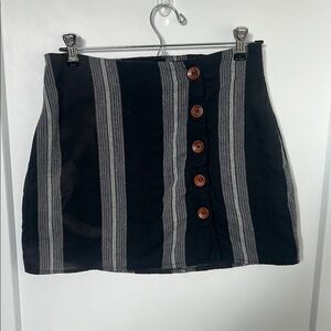 SHEIN Black and Gray Mini Pencil Skirt